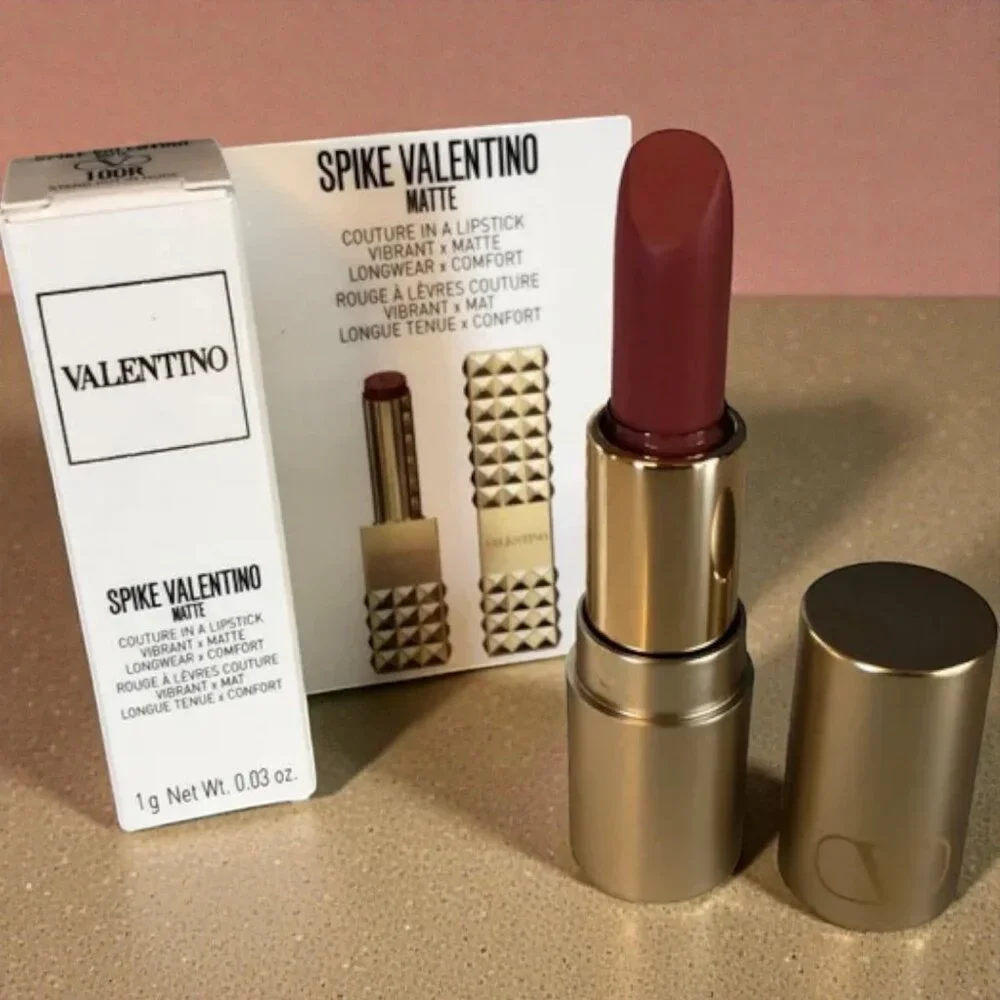 Valentino Spike‎ Valentino Matte Lipstick In 100R Stand Out In Nude 0.03oz Mini